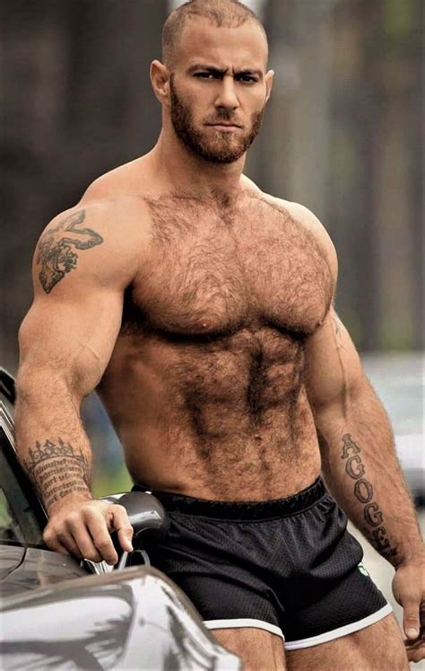 hairy muscular men